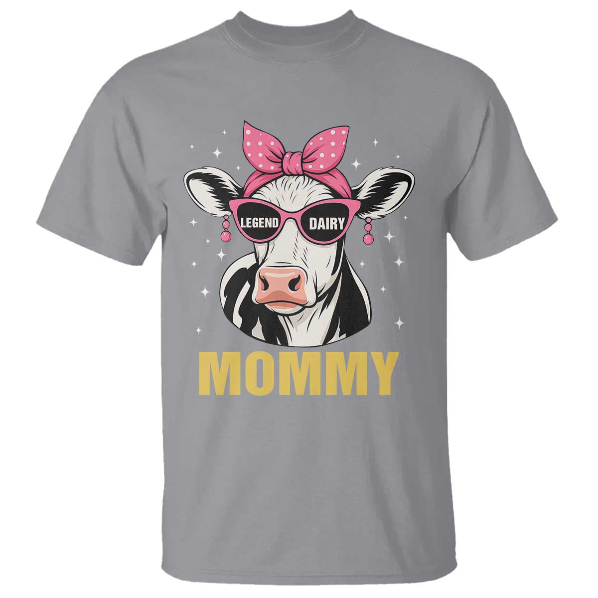 Legend Dairy Mommy T Shirt Funny Farmer Milk Joke Cow Mothers Day TS12 Sport Gray Print Your Wear