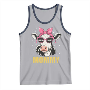 Legend Dairy Mommy Tank Top Funny Farmer Milk Joke Cow Mothers Day TS12 Athletic Heather Navy Print Your Wear