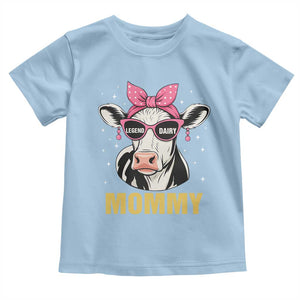 Legend Dairy Mommy Toddler T Shirt Funny Farmer Milk Joke Cow Mothers Day TS12 Light Blue Print Your Wear