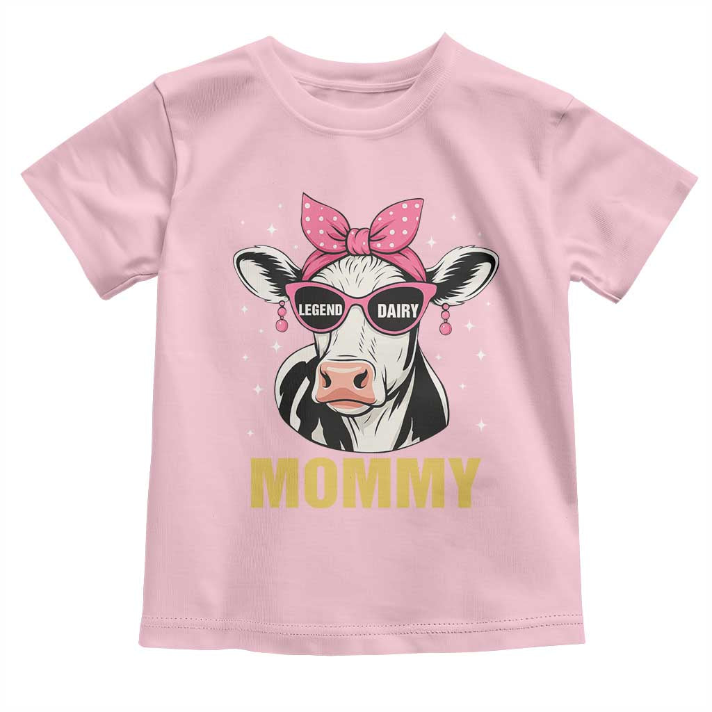 Legend Dairy Mommy Toddler T Shirt Funny Farmer Milk Joke Cow Mothers Day TS12 Light Pink Print Your Wear