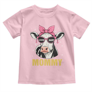 Legend Dairy Mommy Toddler T Shirt Funny Farmer Milk Joke Cow Mothers Day TS12 Light Pink Print Your Wear
