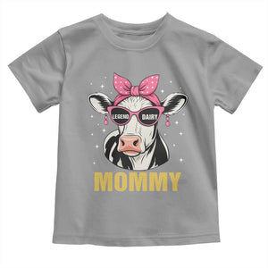 Legend Dairy Mommy Toddler T Shirt Funny Farmer Milk Joke Cow Mothers Day TS12 Sport Gray Print Your Wear