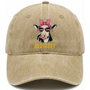 Legend Dairy Mommy Washed Cotton Baseball Cap Funny Farmer Milk Joke Cow Mothers Day TS12 Print Your Wear