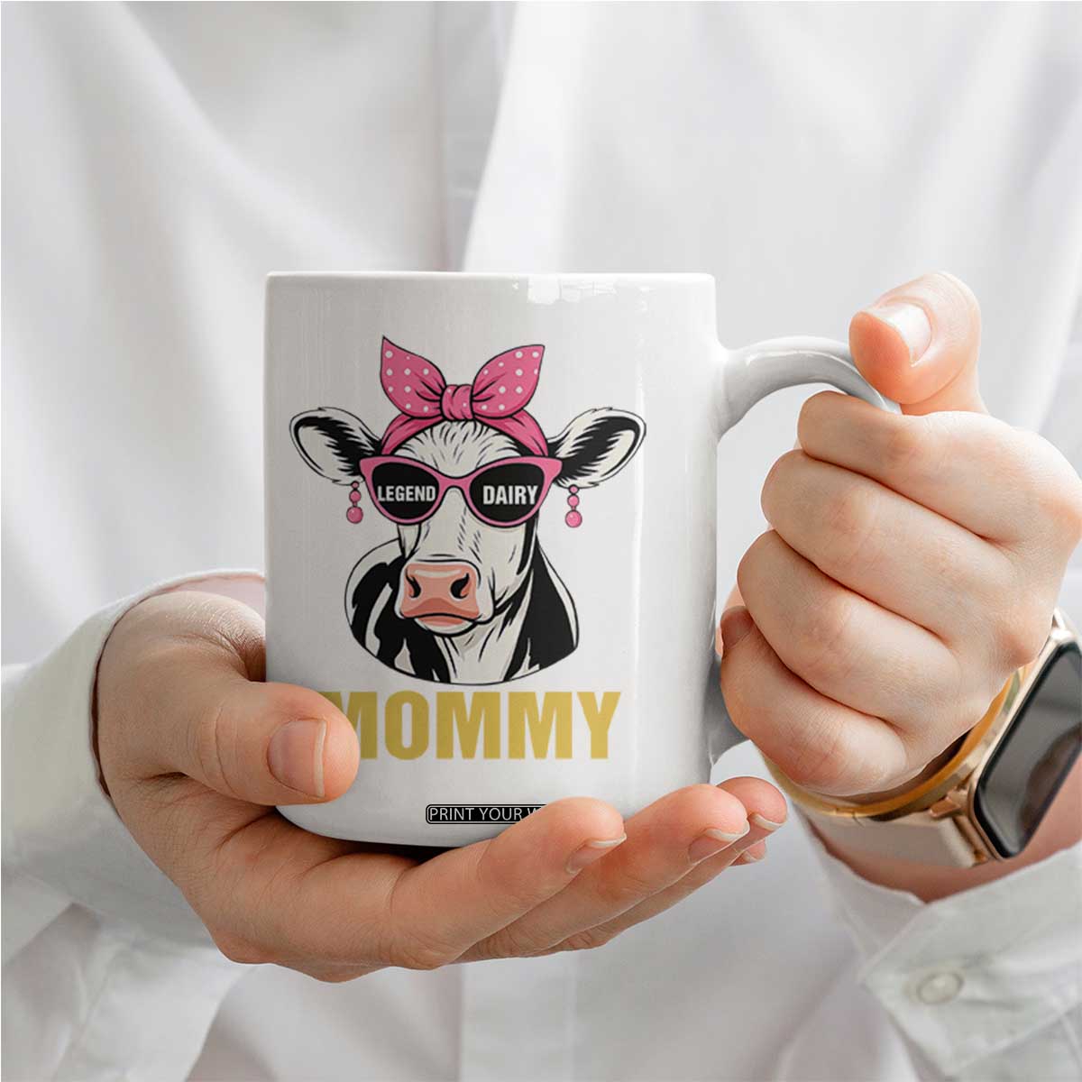 Legend Dairy Mommy Coffee Mug Funny Farmer Milk Joke Cow Mothers Day TS12 Print Your Wear