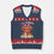 Easily Distracted By Cow And Coffee V-Neck Knit Sweater Vest Funny Highland Cow TS12 Navy Red Print Your Wear