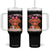 Easily Distracted By Cow And Coffee Tumbler With Handle Funny Highland Cow TS12 One Size: 40 oz Black Print Your Wear