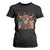 Funny Highland Cow T Shirt For Women USA Flag Patriotic Cow Farmer TS12 Black Print Your Wear