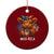 Funny Highland Cow Patriotic Ceramic Ornament Moo Rica USA Flag Cow Farmer TS12 1pc Red Print Your Wear