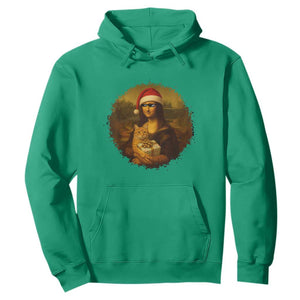 Chritsmas Mona Lisa Hoodie Funny Holiday Kitty Lover TS12 Irish Green Print Your Wear