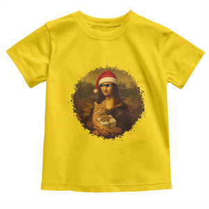 Chritsmas Mona Lisa Toddler T Shirt Funny Holiday Kitty Lover TS12 Daisy Print Your Wear