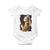 Funny Cat With A Pearl Earring Parody Art Baby Onesie TS12 White Print Your Wear