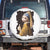 Funny Cat With A Pearl Earring Parody Art Spare Tire Cover TS12 No hole White Print Your Wear