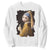 Funny Cat With A Pearl Earring Parody Art Sweatshirt TS12 White Print Your Wear