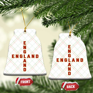 England Pride Cross Shape Typography Graphic Ceramic Ornament TS12 Print Your Wear