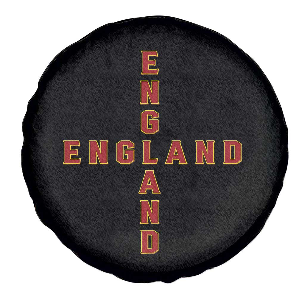 England Pride Cross Shape Typography Graphic Spare Tire Cover TS12 Print Your Wear