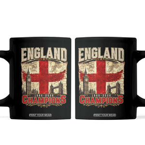 Vintage England Champions Coffee Mug Proud Football Fan Heritage TS12 Black Print Your Wear