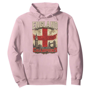 Vintage England Champions Hoodie Proud Football Fan Heritage TS12 Light Pink Print Your Wear