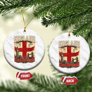 Vintage England Champions Ceramic Ornament Proud Football Fan Heritage TS12 1pc White Marble Print Your Wear