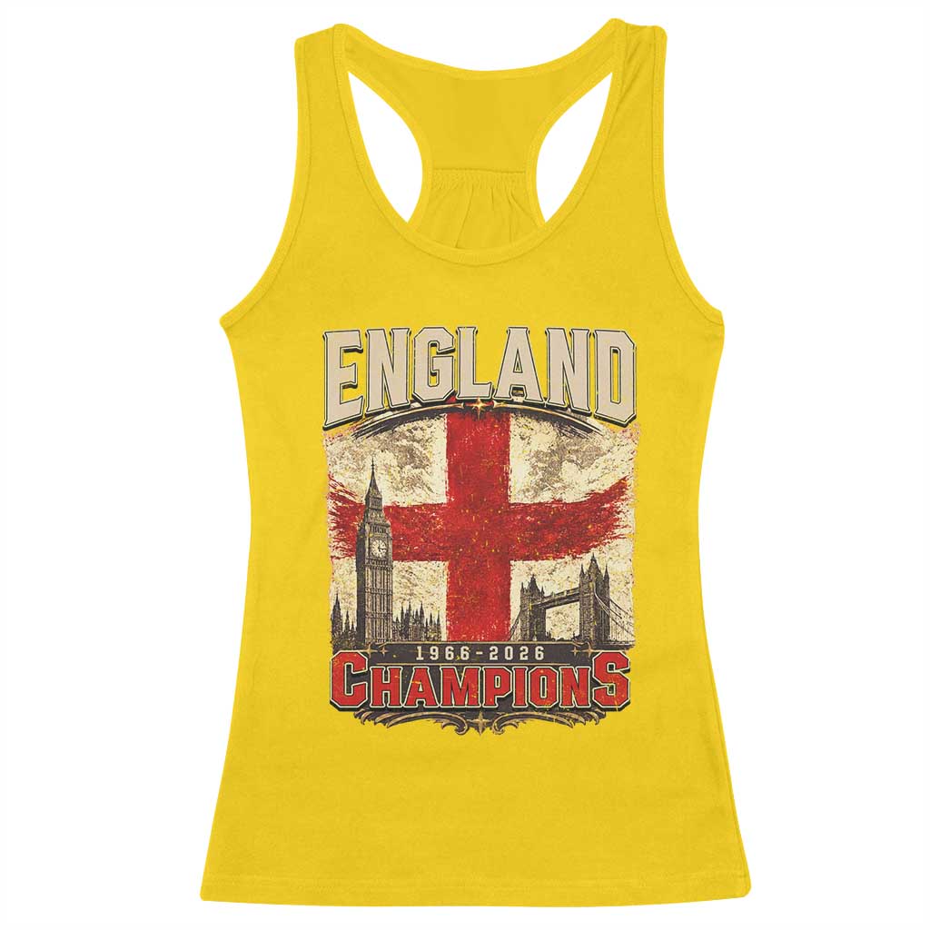 Vintage England Champions Racerback Tank Top Proud Football Fan Heritage TS12 Daisy Print Your Wear