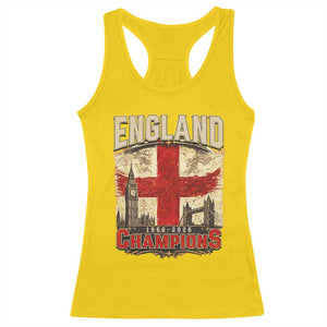 Vintage England Champions Racerback Tank Top Proud Football Fan Heritage TS12 Daisy Print Your Wear