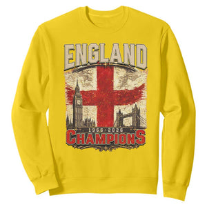 Vintage England Champions Sweatshirt Proud Football Fan Heritage TS12 Daisy Print Your Wear
