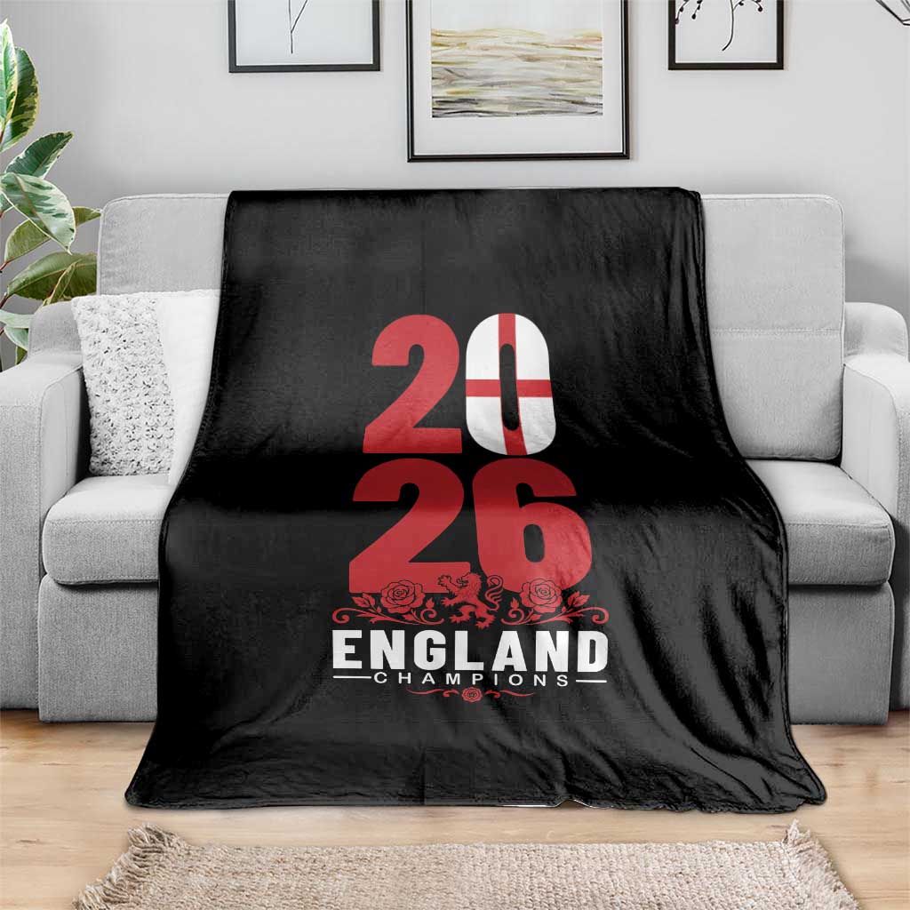 Vintage England Champions Throw Blanket Football Supporter Graphic TS12 Print Your Wear