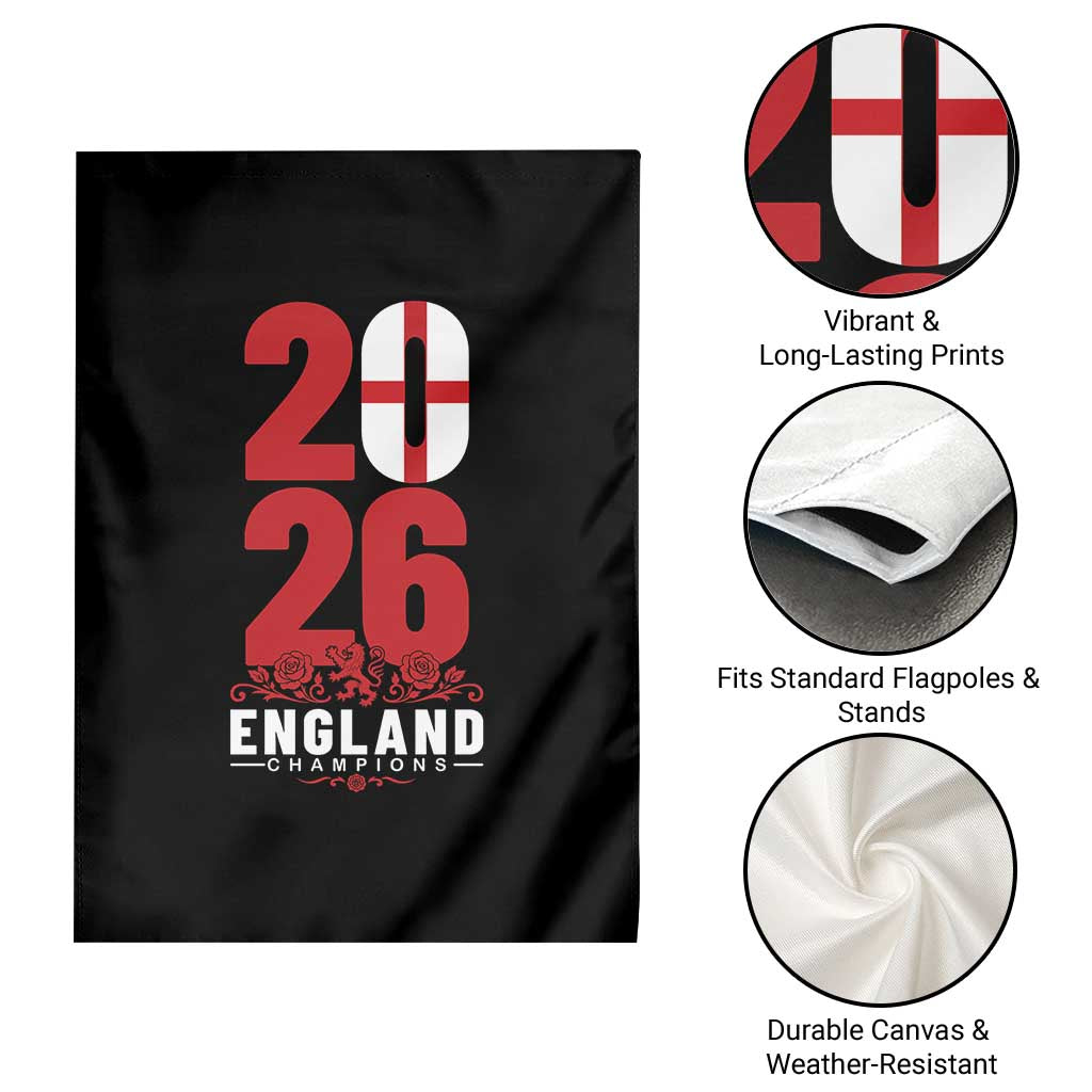 Vintage England Champions Garden Flag Football Supporter Graphic TS12 Print Your Wear