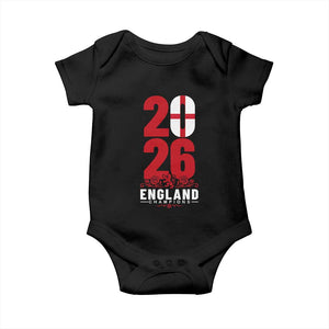 Vintage England Champions Baby Onesie Football Supporter Graphic TS12 Black Print Your Wear