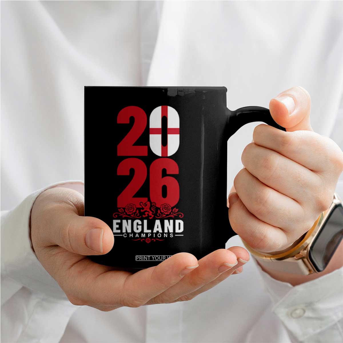 Vintage England Champions Coffee Mug Football Supporter Graphic TS12 Print Your Wear