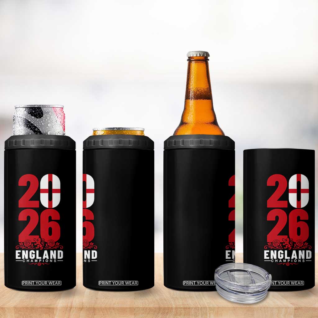 Vintage England Champions 4 in 1 Can Cooler Tumbler Football Supporter Graphic TS12 Print Your Wear