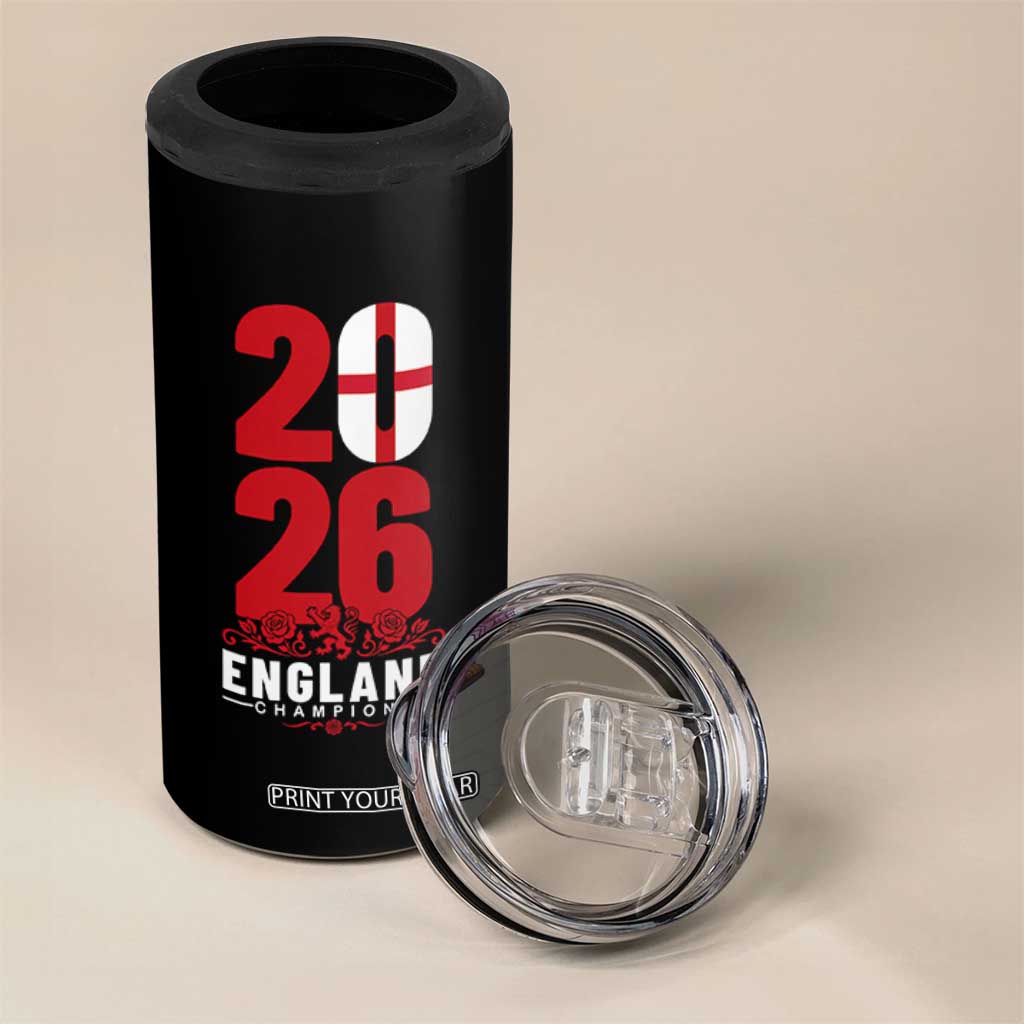 Vintage England Champions 4 in 1 Can Cooler Tumbler Football Supporter Graphic TS12 Print Your Wear