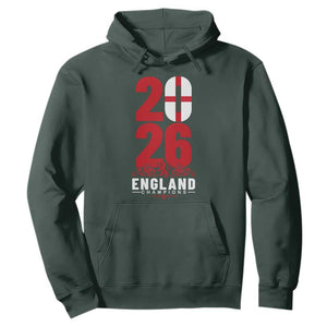 Vintage England Champions Hoodie Football Supporter Graphic TS12 Dark Forest Green Print Your Wear