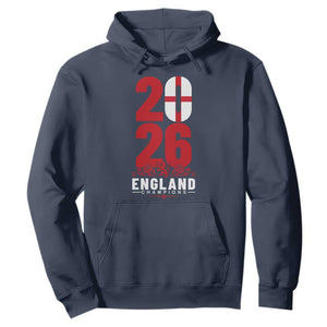 Vintage England Champions Hoodie Football Supporter Graphic TS12 Navy Print Your Wear