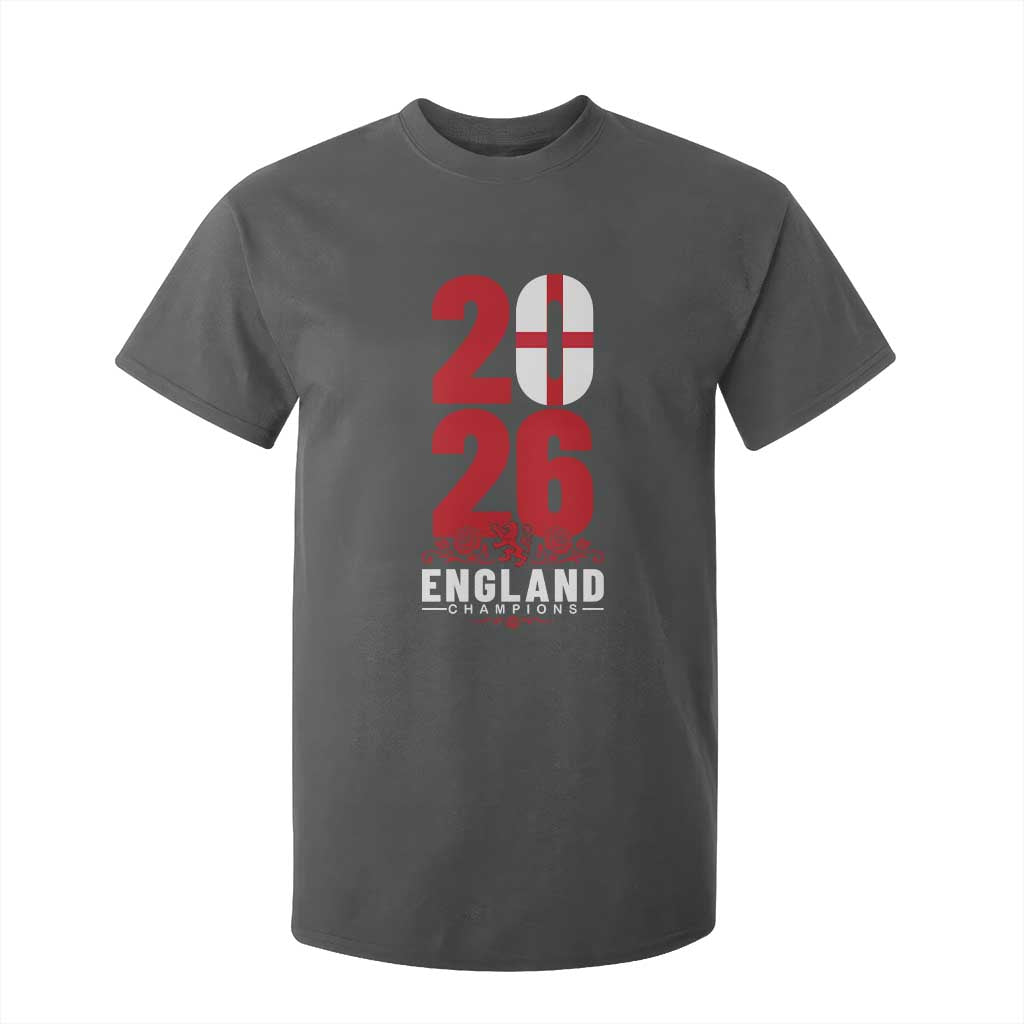 Vintage England Champions T Shirt For Kid Football Supporter Graphic TS12 Dark Heather Print Your Wear