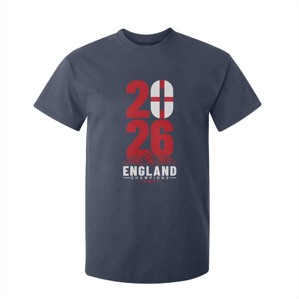 Vintage England Champions T Shirt For Kid Football Supporter Graphic TS12 Navy Print Your Wear