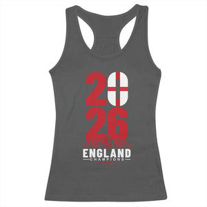 Vintage England Champions Racerback Tank Top Football Supporter Graphic TS12 Dark Heather Print Your Wear