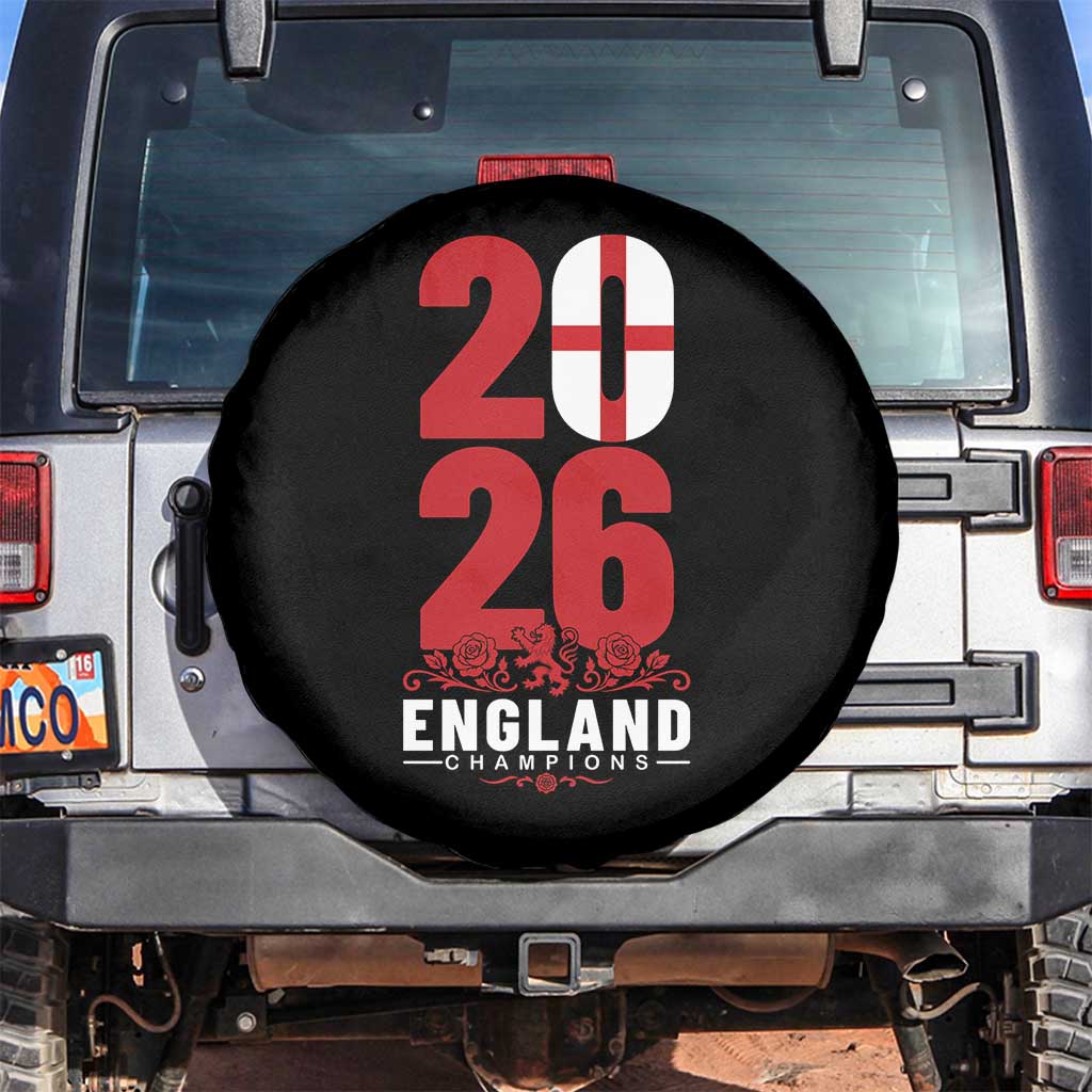 Vintage England Champions Spare Tire Cover Football Supporter Graphic TS12 No hole Black Print Your Wear