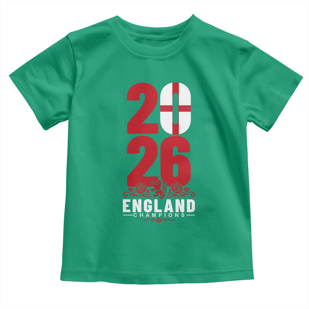 Vintage England Champions Toddler T Shirt Football Supporter Graphic TS12 Irish Green Print Your Wear