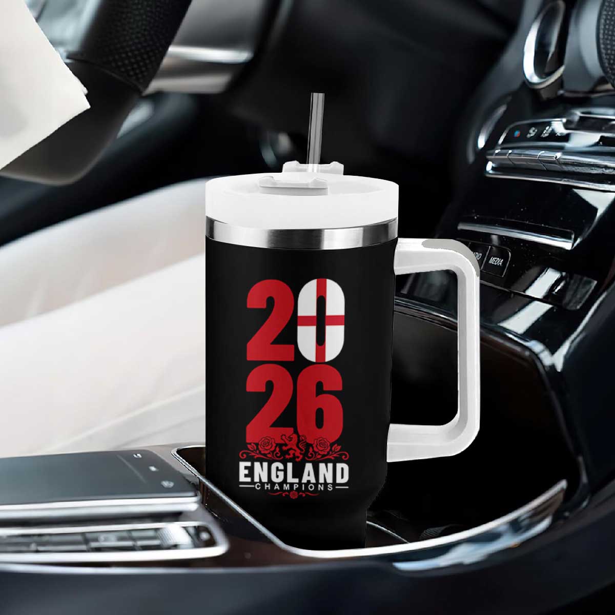 Vintage England Champions Tumbler With Handle Football Supporter Graphic TS12 Print Your Wear
