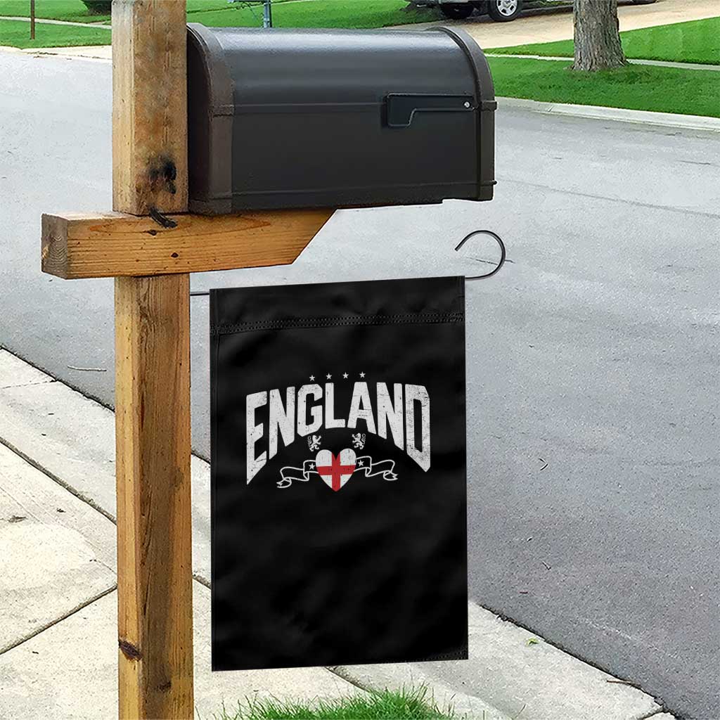 England Flag Heart Garden Flag Patriotic English Pride Graphic Gift TS12 Print Your Wear
