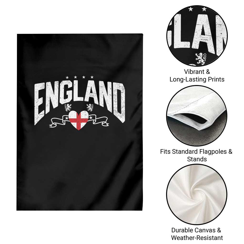 England Flag Heart Garden Flag Patriotic English Pride Graphic Gift TS12 Print Your Wear