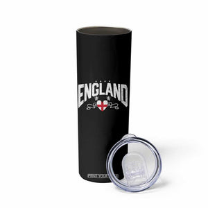 England Flag Heart Skinny Tumbler Patriotic English Pride Graphic Gift TS12 Print Your Wear