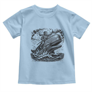 Funny Skeleton Whale Rider Toddler T Shirt Dark Maritime Gothic Vintage Nautical Graphic