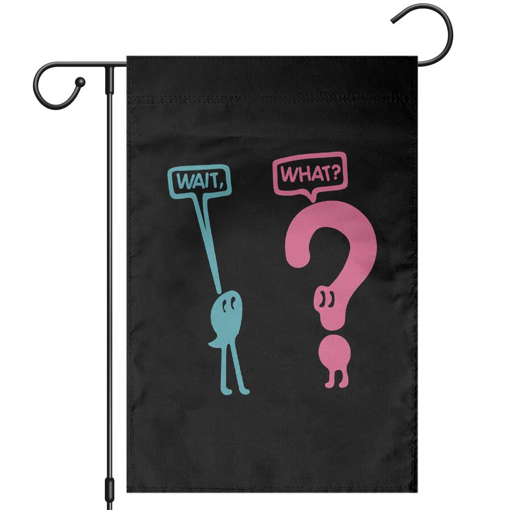 Wait What Grammar English Teacher Garden Flag Funny Punctuation Gift TS12 Black Print Your Wear