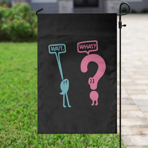 Wait What Grammar English Teacher Garden Flag Funny Punctuation Gift