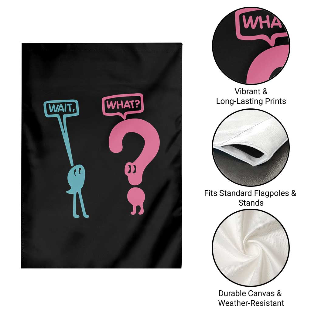 Wait What Grammar English Teacher Garden Flag Funny Punctuation Gift