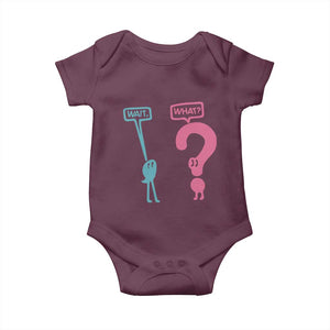 Wait What Grammar English Teacher Baby Onesie Funny Punctuation Gift