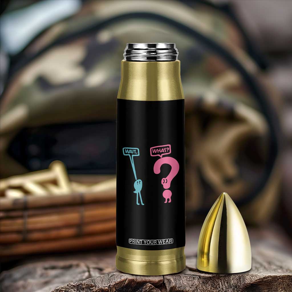 Wait What Grammar English Teacher Bullet Tumbler Funny Punctuation Gift