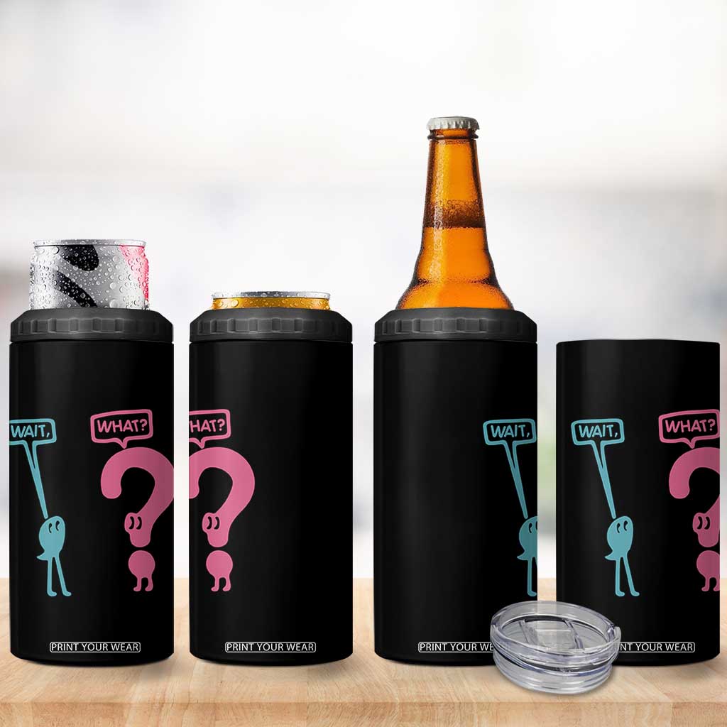 Wait What Grammar English Teacher 4 in 1 Can Cooler Tumbler Funny Punctuation Gift