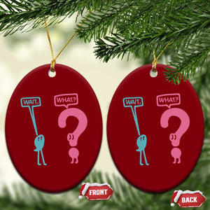 Wait What Grammar English Teacher Ceramic Ornament Funny Punctuation Gift